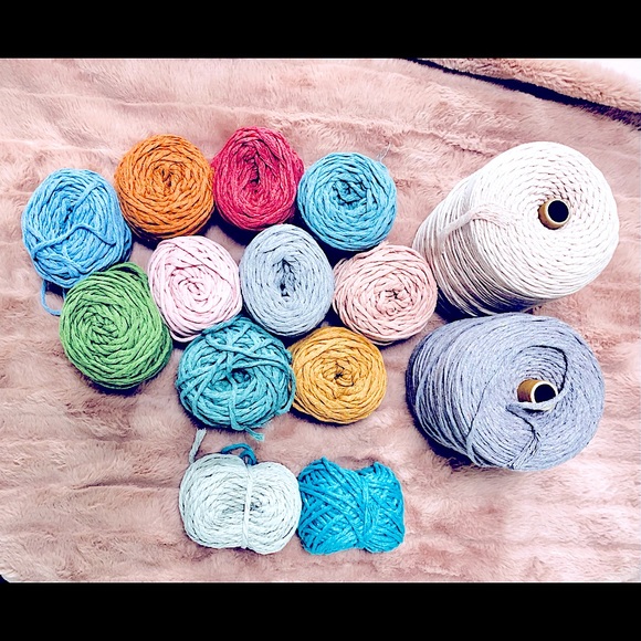 🆕*Macrame Earrings Handmade Teal Cotton Macrame Silver Hoops 4 Bohemian Goddess - Picture 10 of 16